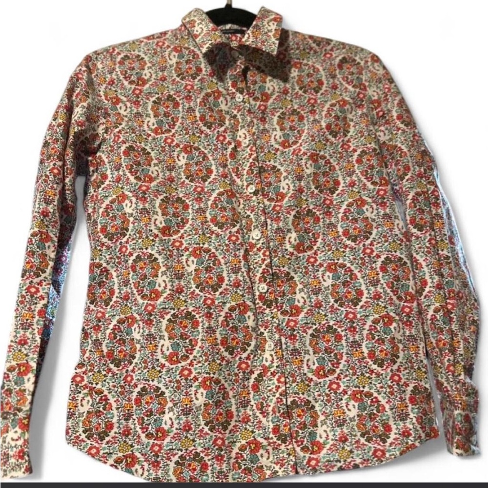 Lands' End paisley women’s Shirt